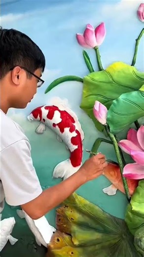 Production of cement relief murals for the background wall of a Chinese-style courtyard#Re