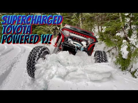Best snow run this year! Part 3 #jeep #snowwheeling #toyota4x4