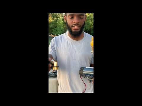 Diaphragm pump setup for water tank and pressure washer (Car Washing Rig)