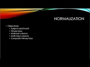 Normalization