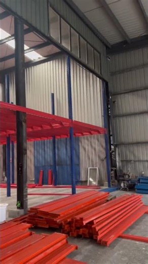 Mezzanine Shelving System — Multi-Tier Mezzanine Installation in Progress# #mezzanine# #shelves