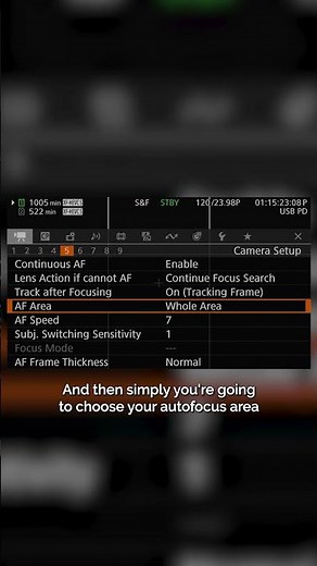 How to enable Auto Focus on the Canon C50