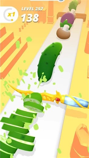 🔪 Perfect Slice Cutting ASMR Gameplay 10 #subwaysurfers #games #gameplay #shortsgame