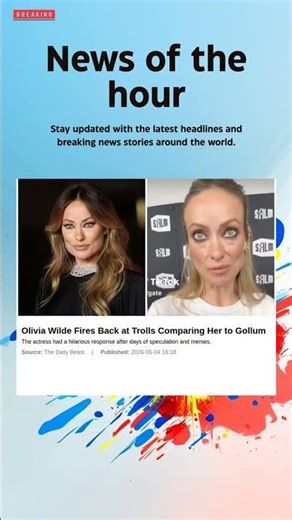 Breaking News: Olivia Wilde Fires Back at Trolls Comparing Her to Gollum #Actress