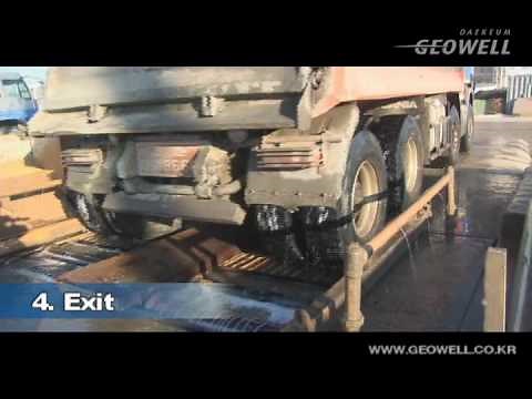 Automatic wheel washing system, truck washing solution - GEOWELL WASH