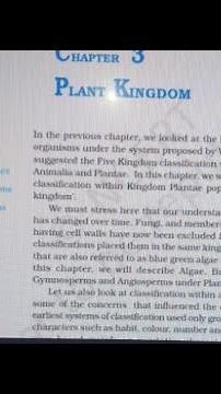 kingdom plantae ११th class chapter