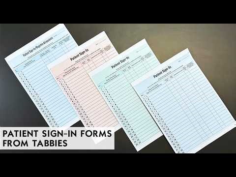 Confidential Patient Sign-In Forms with Removable Labels | HIPAA-Friendly Check-In