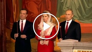 Putin attends Easter services in Moscow
