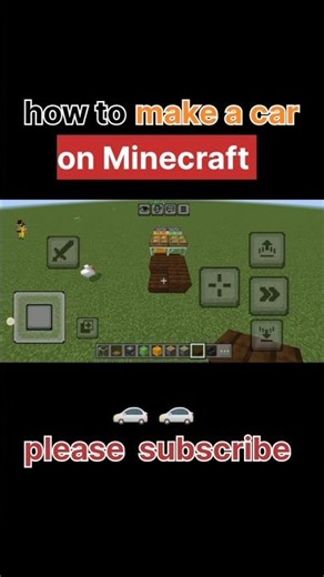 minecraft : how to make a moving car 🚗 #shorts #minecraft