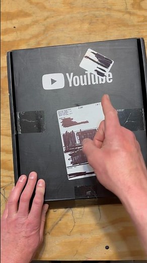 Unboxing a YouTube silver play button. What’s inside? #silverplaybutton #unboxing