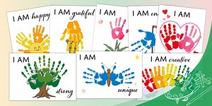Positive Affirmations Handprint Activity Posters Pack