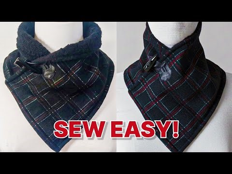How to Sew a Cozy Winter Cowl | Easy Beginner Sewing Project