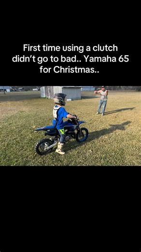 Brooke Harper on Instagram: "First time using a clutch on his Yamaha 65… Blake is loving his new dirt bike and can’t wait to get to a track and practice.. it’s been almost a year since he got on his cobra 50 so he is ready to go now. #yamaha65 #motox #christmassurprise #blakeharper22 #dirtbikelife"