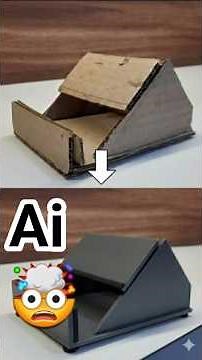 Check this! How did I use cardboard, Ai & 3D printer to make this product? #ai #3d #printer #diy