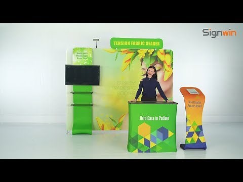 Custom Monitor Trade Show Booth Setup Instructions - Signwin