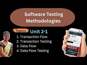 Software Testing Methodologies Unit 2 -1 in Telugu #softwaretesting #testingcourse #btechcse #cse