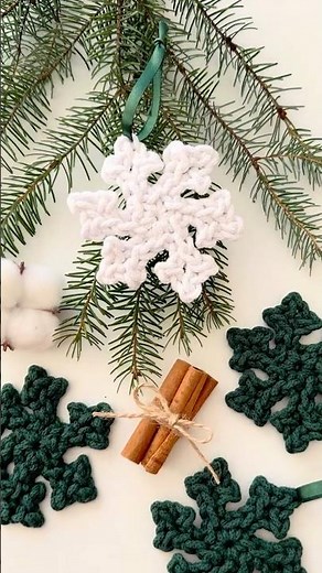 Easy Crochet Snowflake | Quick & Beautiful Christmas Decoration ❄️