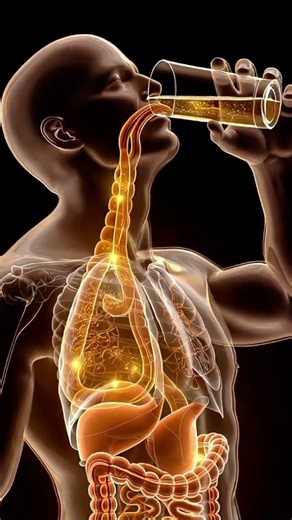 How Warm Water Moves Through Your Digestive System | 3D Anatomical Animation