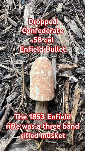 Smooth Enfield Bullet from The American Civil War! #civilwar #youtubeshorts #shorts #history #usa
