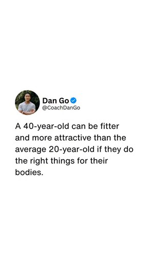 Dan Go | High Performance Health Coach | Here’s how to feel better at 40 than you did in your 20’s: 1. Walk every day for 30 minutes a day. Preferably outside. This decreases... | Instagram