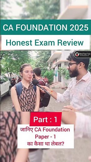 🔥 CA Foundation Paper 1 Exam Review 2025- Lengthy