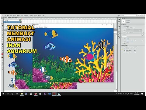 Tutorial Membuat Animasi Aquarium Dunia Laut | Adobe Flash