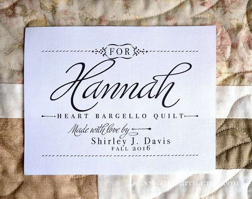 Personalized Quilt Label: Custom Fabric Patch, Sew-on Tag - Etsy