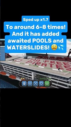 Playing the NEW Beta Update for Cruise Line Tycoon! 🌊🚢 #shorts #cruiselinetycoon #roblox #ship