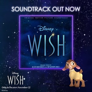 Welcome to Rosas...your wishes are about to come true! 🌟 The Disney's #Wish soundtrack is out now, featuring Original Songs by Julia Michaels and Benjamin Rice 🤩 Listen: https://open.spotify.com/playlist/37i9dQZF1DWWLCdAc18EmN See Disney Wish Movie only in theaters on November 22. | Walt Disney Records