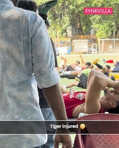 Tiger Shoff is injured!😳❤ He was seen in pain today at the football session #pinkvilla #bollywood #tigershroff | PinkVilla