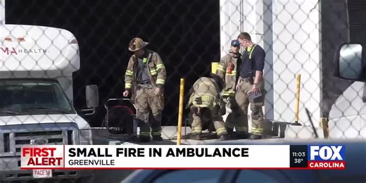 Fire reported at Prisma Health Ambulance Service in Greenville