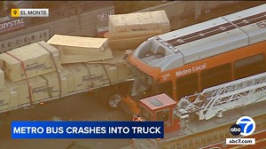 At least 11 injured in Metro bus crash in South El Monte