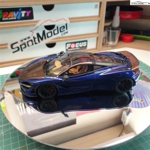 Alpha Model 1/24 McLaren 720s built by gpmodeling #124scale #124modelkit #carmodelkit #modelcars #alphamodel #McLaren