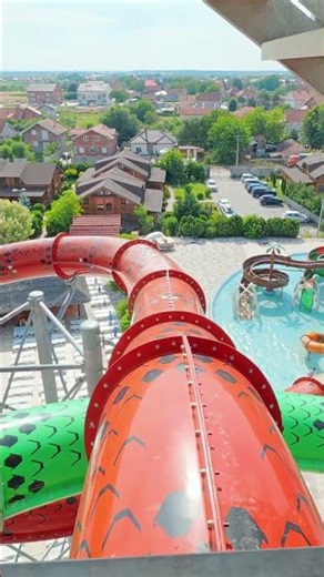 Red Tube Water Slide at S Klub Aquapark 🇷🇸