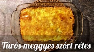 Meggyes-túrós rétes egyszerűen, egészségesen