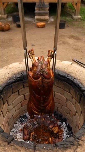 Arabian Whole Lamb BBQ Roast – Traditional Middle Eastern Lamb Cooking in Underground Charcoal Oven