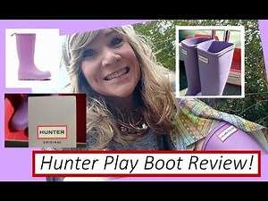 Hunter Original Play Wedge Rain Boot Review!! Women's Tall Wedge Rain Boot Unboxing!!