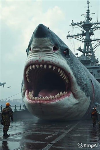 GIANT MEGALODON CAPTURED BY THE U.S. NAVY! 😱🐋 | REAL DEEP SEA DISCOVERY #shorts #megalodon #deep