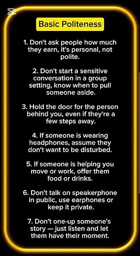 7 Basic Politeness Rules That Make You More Respectful