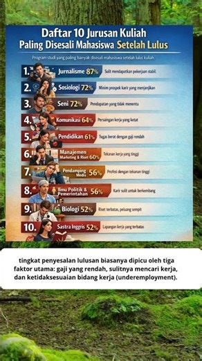 Daftar 10 Jurusan Kuliah paling Di Sesali setelah lulus kuliah