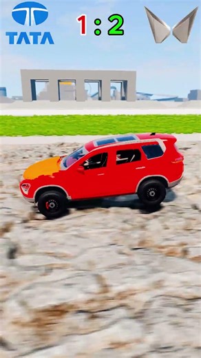 Tata Safari 🆚 Mahindra Thar 💥 – CRAZY SUV Durability Test | BeamNG.drive