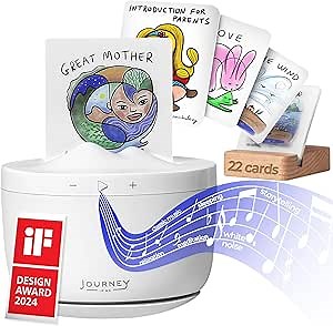 Portable Sound Machine - 12 Mindfulness Audio Cards for Kids & Adults, Screen-Free Sleep Aid, Relaxing Gifts for Women, 120 Minutes of Soothing Sound and Healing Music