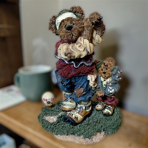 Boyds Bears "arnold P Bomber-the Duffer", 1999 Retired Collection - Vintage Golf Bear Collectible, Teddy Bear Statue, Boyds Bear Golfer Gift - Etsy