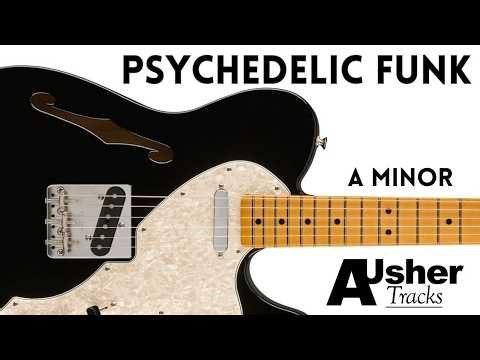 Psychedelic Funk Guitar Backing Track Jam in A minor