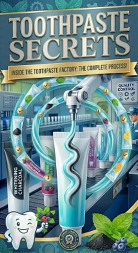 Toothpaste Is Made Like THIS?! 🦷 | Factory process #shorts