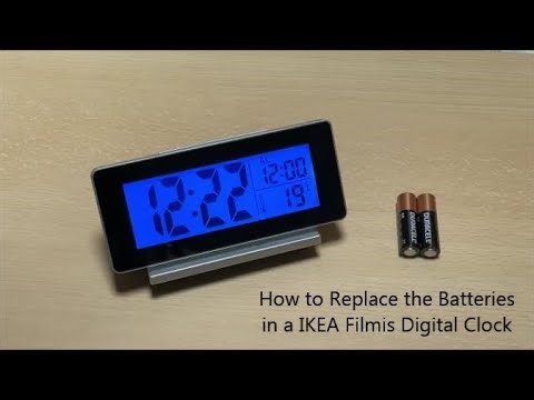 How to Replace the Batteries in a IKEA Filmis Digital Clock