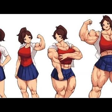 Female muscle comic cartoon Female Muscle Transform