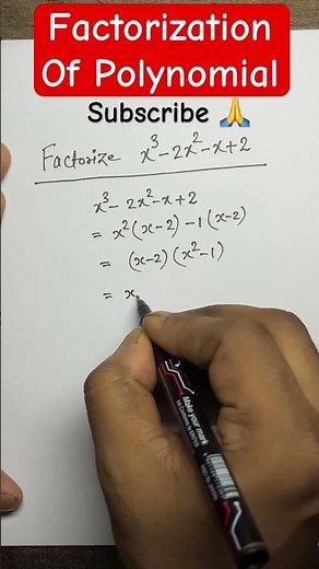 Factorize X^3-2X^2 - X + 2 l Factorization of Polynomials #math
