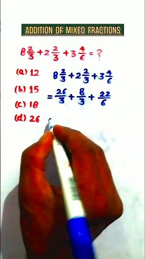 How to add mixed fractions? Adding three fractions |