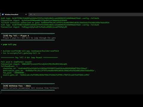 Toll Gate and Marketplace Demo for utopia test server : hackathon EVE frontier